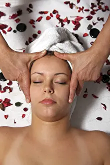 Beauty Treatment Prints: Head massage
