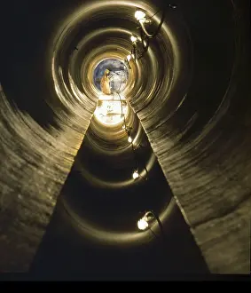 Construction Industry Equipment Prints: Head pipe during hydraulic jacking of a sewer pipe