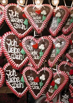 Gingerbread Hearts Prints: Hearts made of gingerbread