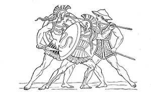 Greece Historical Image Prints: Hellenic warrior c. 480, armed with shield and sword