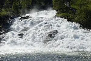 Framed Print : Hellesyltfossen Print, Hellesylt, Norway