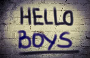 Symbolic Picture Prints: Hello Boys Concept