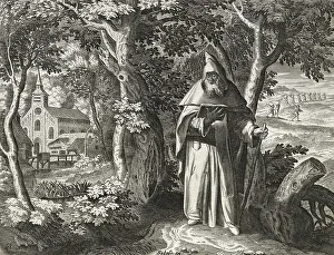 Historical Christianity Prints: The hermit Paphnutius of Egypt