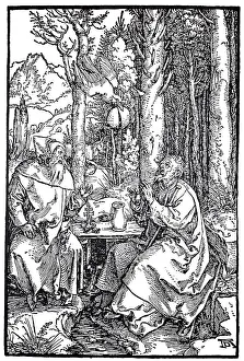 Central European Art History Prints: The Hermits St. Anthony and St