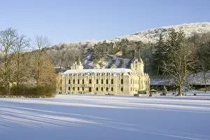 Deserted Castle In Austria Prints: Hernstein Castle in winter, Hernstein