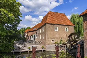 Water Reflection Photography Europe Prints: Het Eiland' double water mill