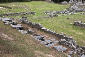 Croatian Historical Sites Prints: High angle view of pits
