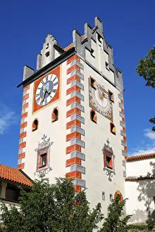 Historic Gate Tower Germany Prints: High Castle, Gate Tower also Clock Tower
