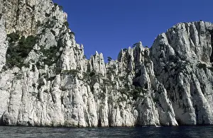 French Coastal Scenery Prints: High cliffs at Calanque de l'Oule