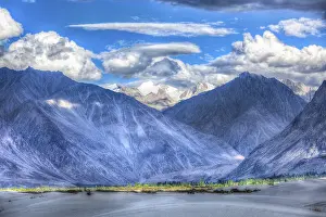 Himalayan Valley Landscape Prints: High dynamic range image valley in Himalayas