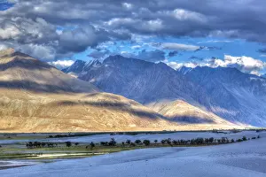 Himalayan Valley Landscape Prints: High dynamic range image valley in Himalayas
