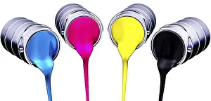 Digitally Generated Image Prints: high resolution rendering of a cmyk concept
