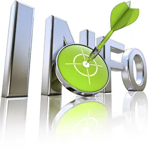High Resolution Rendering Prints: high resolution rendering of a information icon