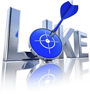 Computer Graphics Rendering Prints: High resolution rendering of a like icon