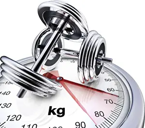 Healthy Eating Habits Tips Prints: High resolution rendering of a losing weight concept