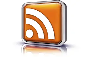 Computer Graphic Image Prints: High resolution rendering of a RSS icon