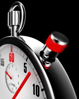 High Resolution Rendering Prints: High resolution rendering of a stopwatch
