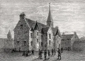 High School at Blackfriars Monastery Print, 1578
