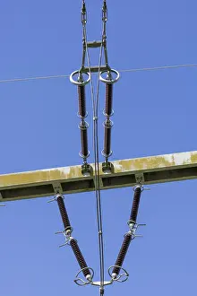 High Voltage Power Line Prints: High-voltage system, overhead lines