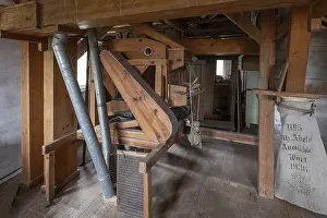 Central Europe Historic Sites Prints: Historic plansifter in a former corn mill