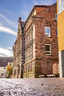 Southern Germany Historic Buildings Prints: Historic school in the sunlight