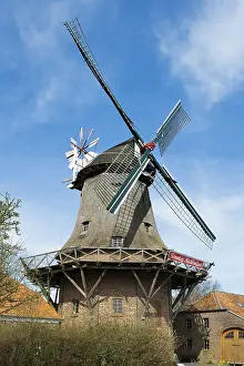 Northern Germany Windmills Prints: Historic windmill, slaughter mill