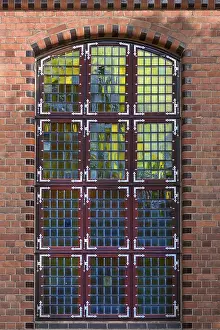 Old Town Hall Building Europe Prints: Historic window in the courtyard of the town hall