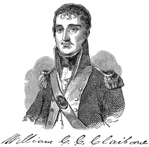 Historical Print of William Claiborne, First Governor of Louisiana