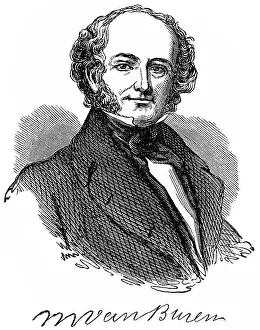 Portrait Of A President Prints: Historical drawing from the U.S