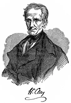 Henry Clay Portrait Prints: Historical drawing from the U.S