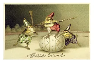 Easter Greeting Card Prints: Historical Easter greetings card