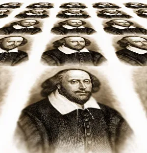 Historical Print of William Shakespeare
