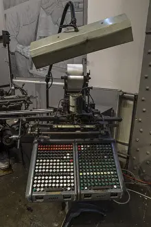 Southern Germany Museum Visit Prints: Historical Monotype typesetting machine