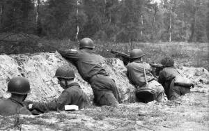 Heathland Scenery Germany Prints: The basic training of conscripts in 1965 in a barracks in Dortmund