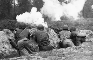 Heather Family Landscape Photo Prints: The basic training of conscripts in 1965 in a barracks in Dortmund