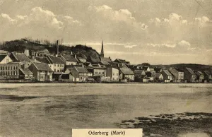 Authentic Historical Image Prints: Historical view of the town of Oderberg in Mark Brandenburg