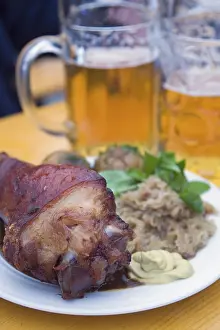 German Meat Dishes Prints: Hock and beer