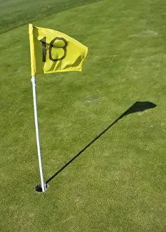 Golf Course Landscape Prints: Hole 18 on a small golf course