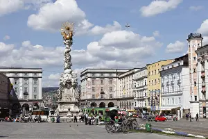 Upper Austria Prints: Holy Trinity column, main square