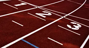 Athletics Competitions Prints: Home stretch