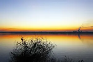 Red Morning Sky Prints: Horizon
