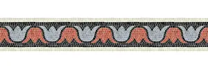 Mosaic Border Tiles Prints: Horizontal border mosaic tiles, vector pattern
