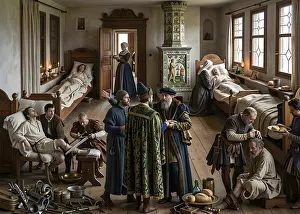 Digitally Edited Historical Image Prints: A hospital, bedside experience according to Paracelsus