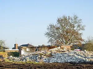 House Demolition Prints: House demolition, gap development