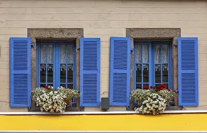House Facade Prints: House facade with two windows