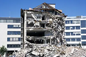 Construction Waste Management Prints: House being torn down