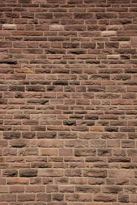 Saving Money On Energy Costs Prints: House wall made of clinker bricks