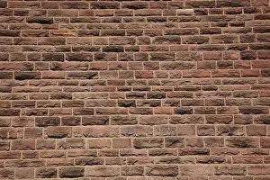 Stone Wall Architecture Prints: House wall made of clinker bricks