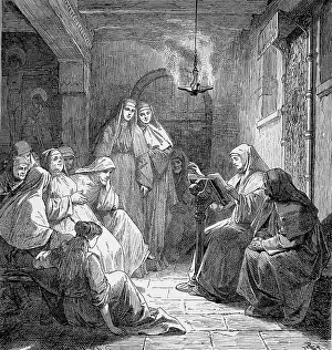 European Literary Icon Prints: Hrotsvitha of Gandersheim, 935