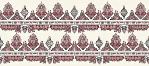 Colorful Spring Florals Prints: Hungarian seamless vector pattern